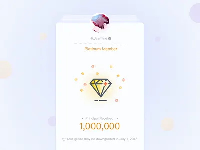 Platinum Member app interface ios ui