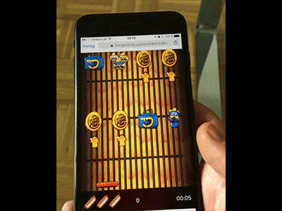 BurgerKing Minigame animation app bkopf bkopfone game gamedesign illustration