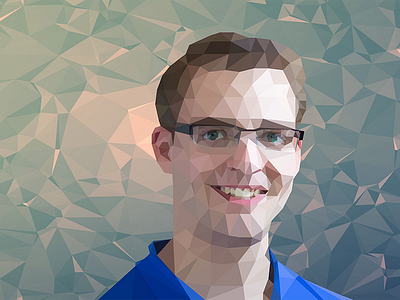 Polygon Portrait low poly poly polygon portrait self triangle