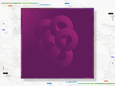 Circle circle experimental purple