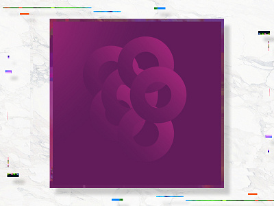 Circle circle experimental purple