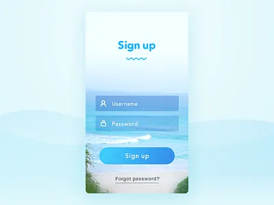 DailyUI 001 - Sign Up dailyui sign up ui