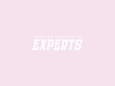 Destiny Experts custom type destiny esports font logo logomark typeface wordmark