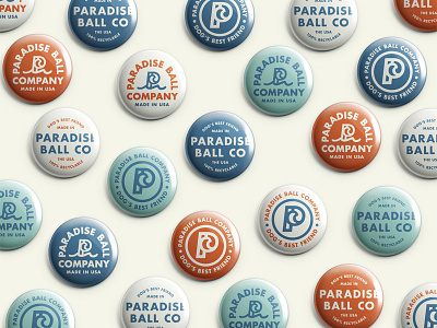 Paradise Ball Co. dog dog toy dogs logo logomark logos