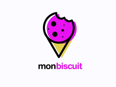 Mon biscuit cookie dough logo pastry