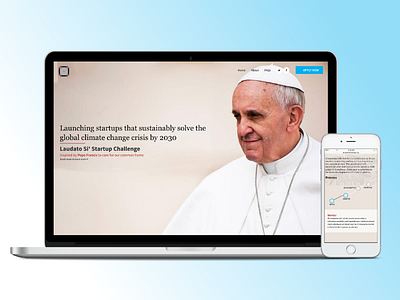 The Vatican Challenge Case Study fifth tribe landing page pope vatican web