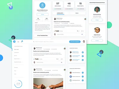 Social Network dashboard design social network ui ux web