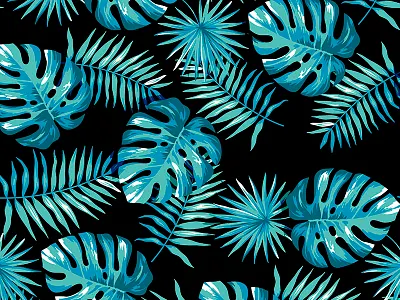 Aloha pattern aloha apparel design illustration plants seamless repeat textile