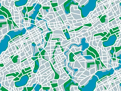 GPS print apparel design illustration map textile