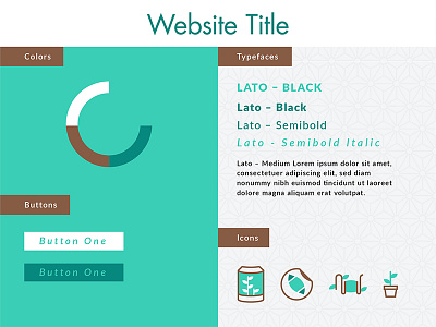 Web Style – Teal Plant Science aqua brand brown colors plant stylesheet teal type web