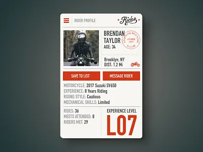 Daily UI #006 - User Profile 006 app daily ui user profile