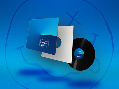 Nirvana Minimal artwork artwork cover illustration minimal nirvana vinyl
