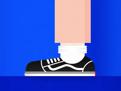 Old Skool flat illustration old skool shoes vans