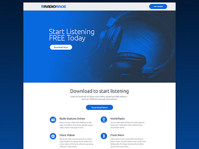 RadioRage landing page landing page web website