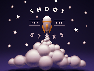 Shoot for the Stars 3d art 3d rendering blender 3d