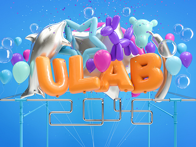 ULAB 2016 3d ballon c4d child cinema4d digitalart happy render