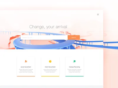 home of UI change city home illustration overpass search sky traffic ui