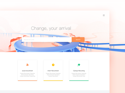 home of UI change city home illustration overpass search sky traffic ui