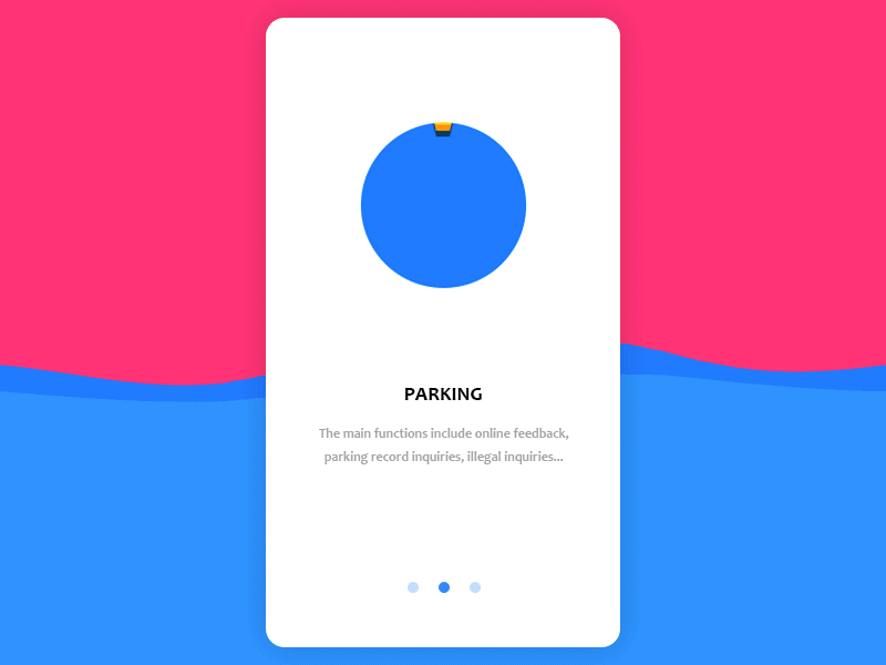 PARKING animation car certificates clock feedback gif police wallet