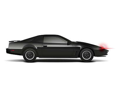 Pontiac Firebird Trans Am v8 (KITT version) car illustration kitt knight rider vector