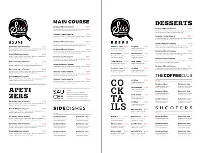 Restaurant Menu bread food logo meal menu restaurant table typography wood