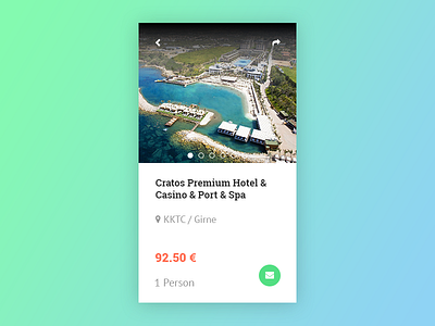 Hotel Detail Box design flat hotel travel ui ux web