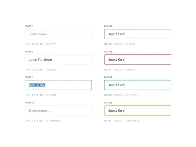 Sneak peek #2: Input fields element elements form forms input inputfield inputform interface states stylekit ui userinterface