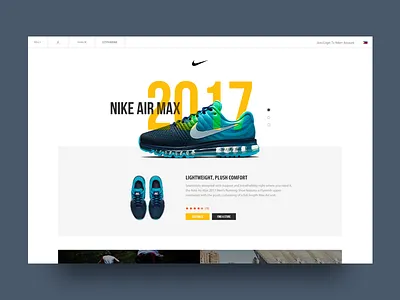 Nike Air Max Redesign airmax nike redesign shoes slider web design