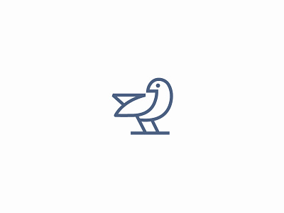 bird minimal - Fun bird fun logotype minimal