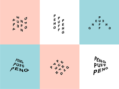 Pengpuffpeng pengpuffpeng type treatment typography weird