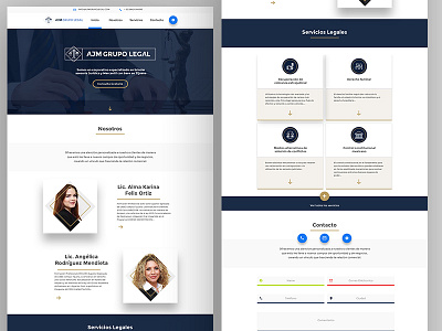 AJM-Legal landing page laravel law legal react tijuana tj ui ux web