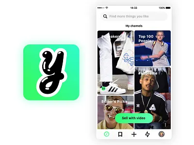 YEAY Update – Just a little sneak of our new 2.0 🔥 app color colorful ecommerce ios iphone mobile playful sneak