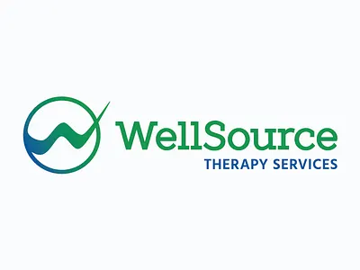 WellSource Therapy Logo branding design icon logo mark typography