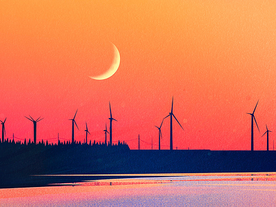 Sunset Series - No.3 illustration sunset