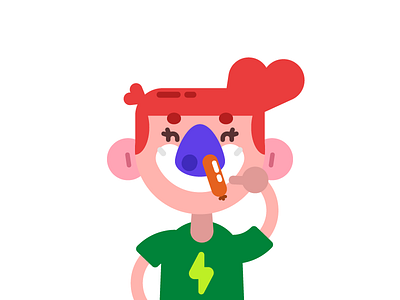 Pick me a wiener boy character dog gold digger hotdog illosmith motion wiener