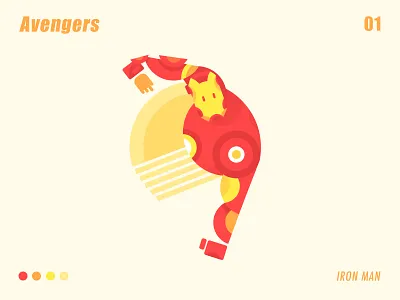 Avengers-Iron man 插画、ui