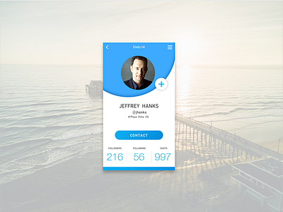 Daily UI User Profile 006 006 daily profile ui