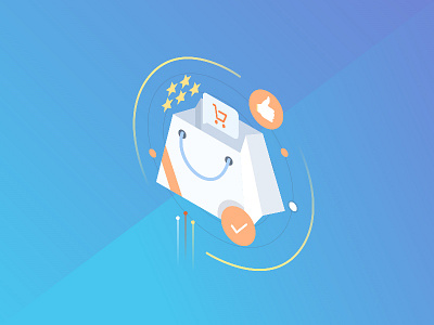 Isometric Icons #4 android finance homescreen icon isometric screen shopping smartphone
