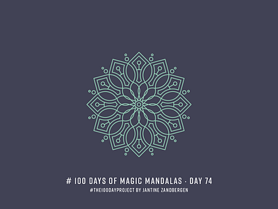 The 100 Day Project - Day 74 geometry illustrator mandala symmetry the100dayproject vector