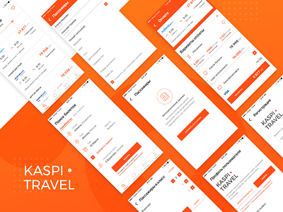 Kaspi Travel app apple application bank interface ios mobile ui user ux