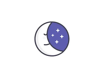 Day 48 - Bedtime bedtime challenge cute daily moon night sky sleep sleepy space stars