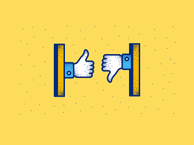 Yay Or Nay brooklyn ny depth friday icon illustration like rebound sleeve stippling thumbs down thumbs up yay or nay