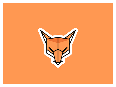 Fox animal fox icon iconography logo motif nature sticker