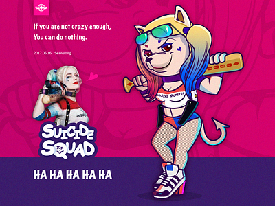 hahahahahahahahahahahahaha bad dogs harleyquinn illustration squad suicide