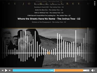 DailyUI #009 Music Player 009 dailyui day009 embedded equalizer music player