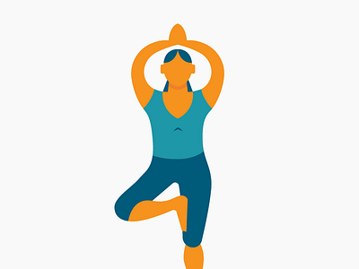 Yoga pt. I illo illustration namaste poser tennessee ut yoga