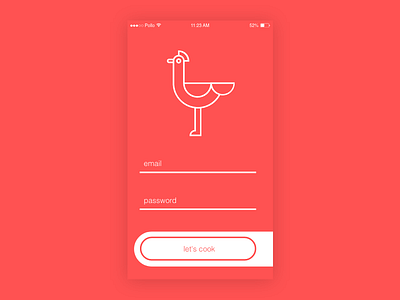 daily ui #001 app daily ui food ios pollo ui ux