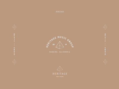 Heritage Logo Exploration 2 brand branding crest diamond lockup logo triangle type typography wordmark