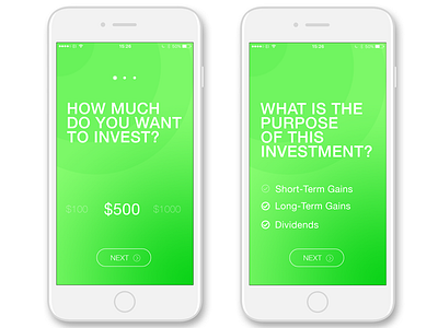 Trading iOS app UI ios mobile realestate ui design ux