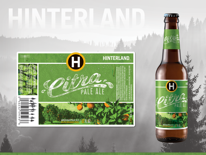 Example of Hinterland Brewery - Citra Pale Ale